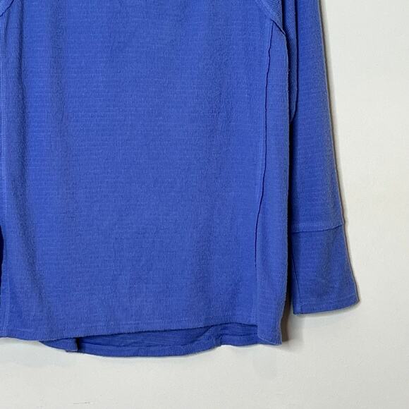 Wildfox Haley Brushed Purple Orchid V Neck Long Sleeve Thermal Sweater Top Small - Picture 5 of 9